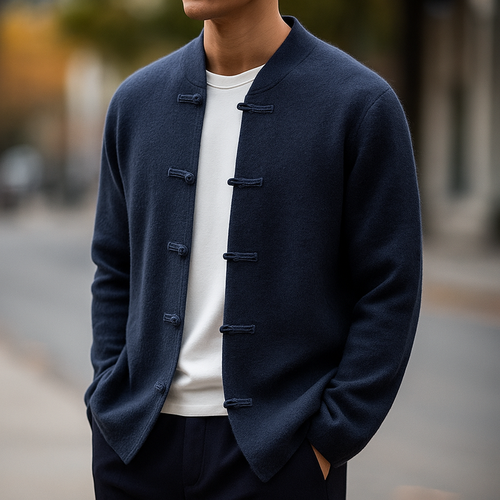 Elegante cárdigan de cachemira