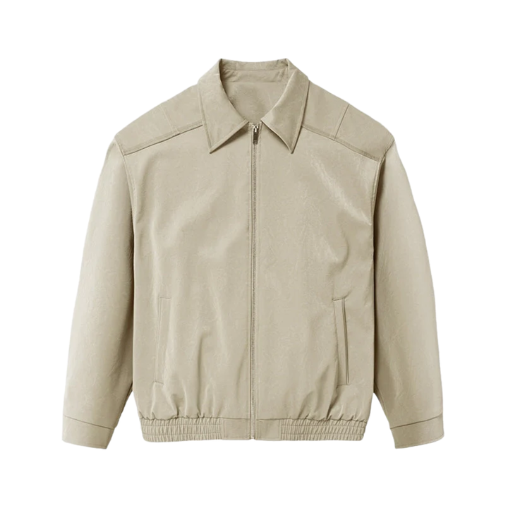 Elegante chaqueta con cremallera