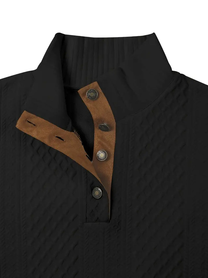 Elegante jersey de botones