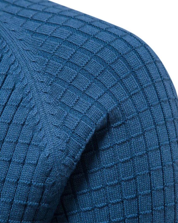 Jersey de hombre con estampado de rejilla