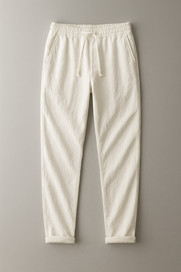 Elegantes pantalones de lino