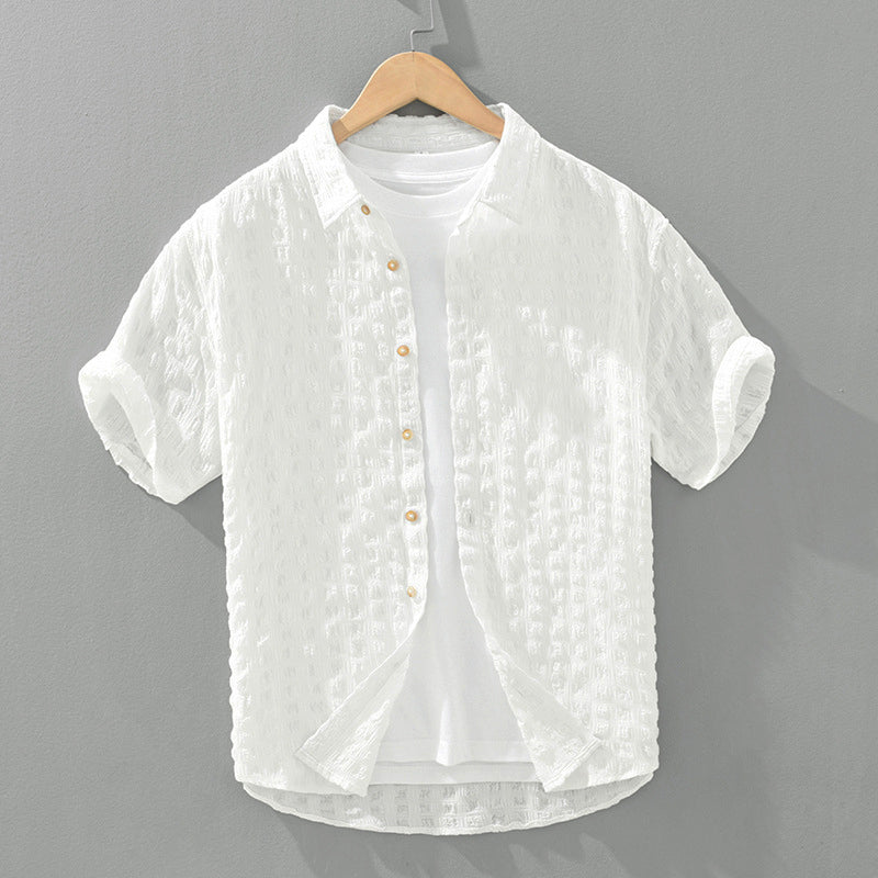 Camisa casual con textura