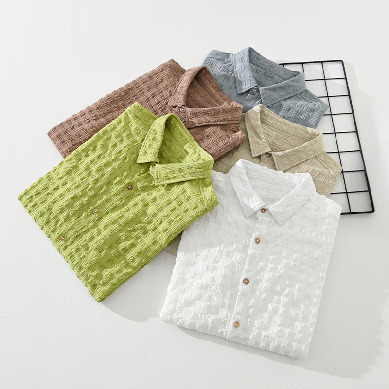 Camisa casual con textura