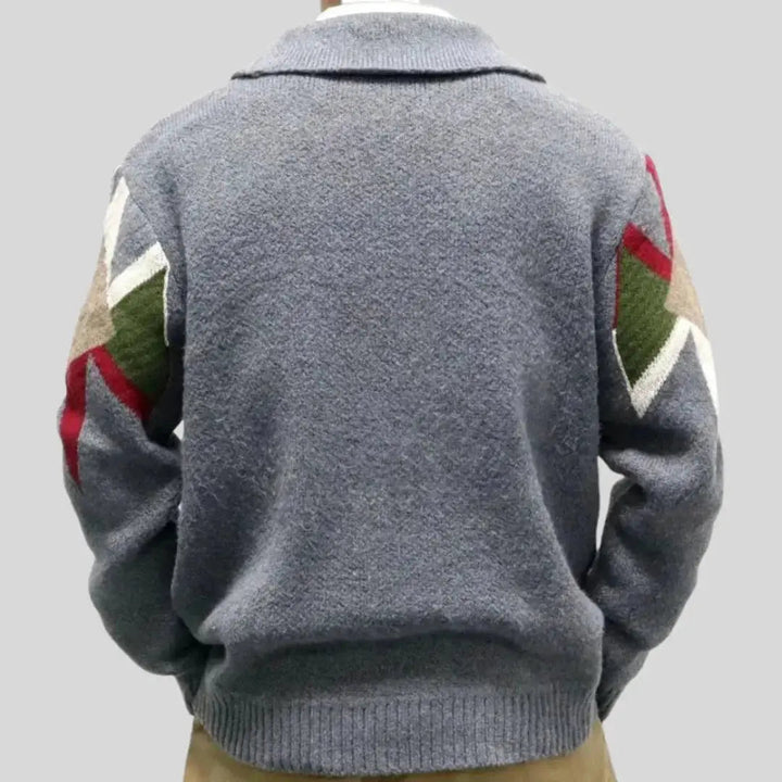 Chaqueta de lana jacquard