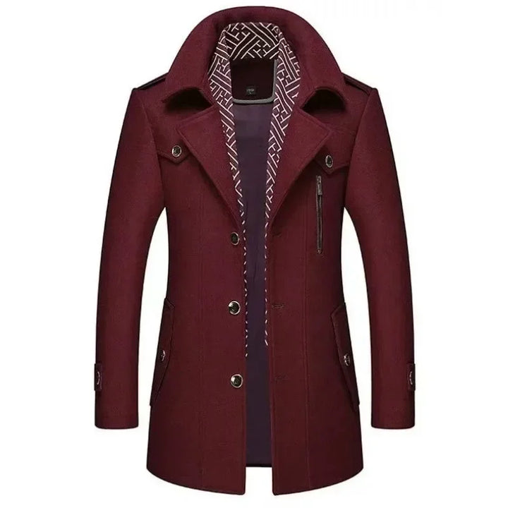 Elegante gabán de lana