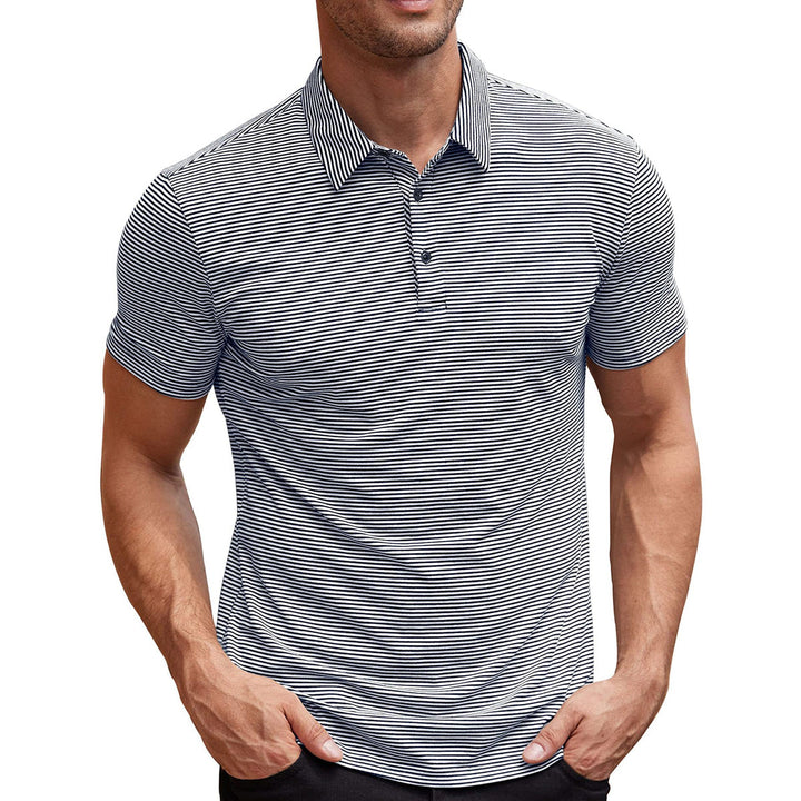 Camisa polo a rayas