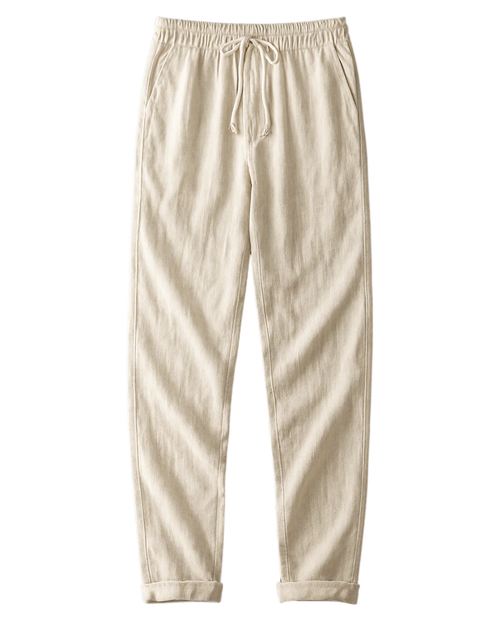 Elegantes pantalones de lino