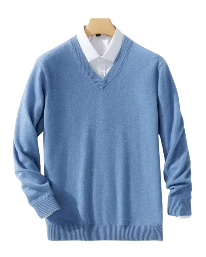 Elegante jersey con cuello en V