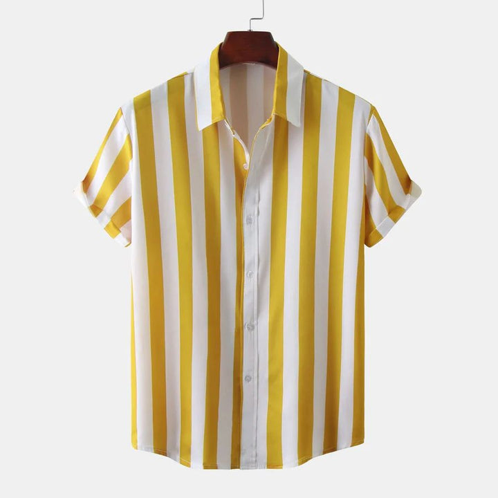 Camisa transpirable de rayas para el verano